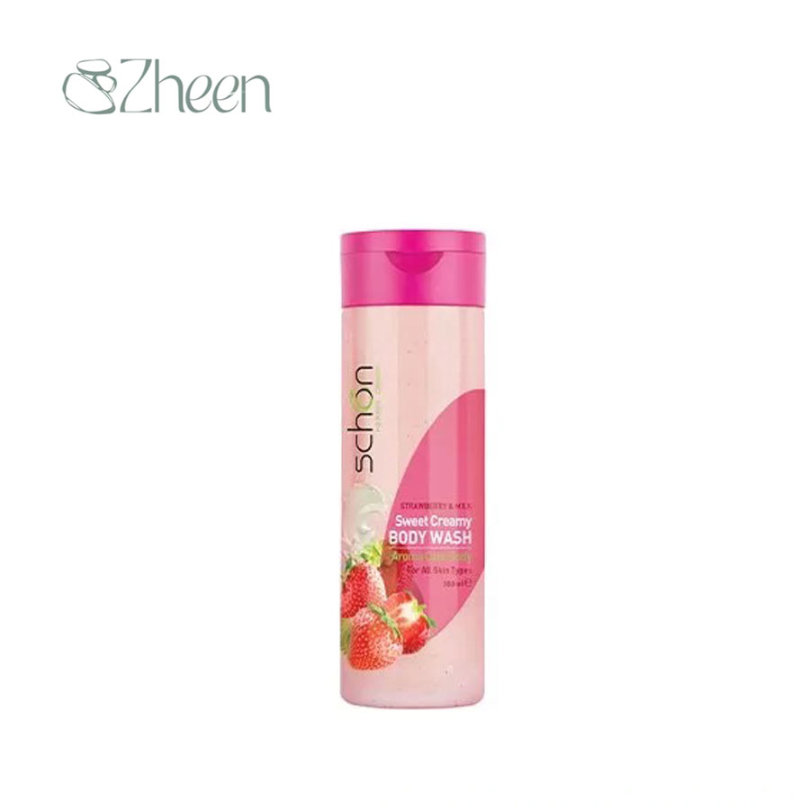 شامپو بدن کرمی شیر توت فرنگی